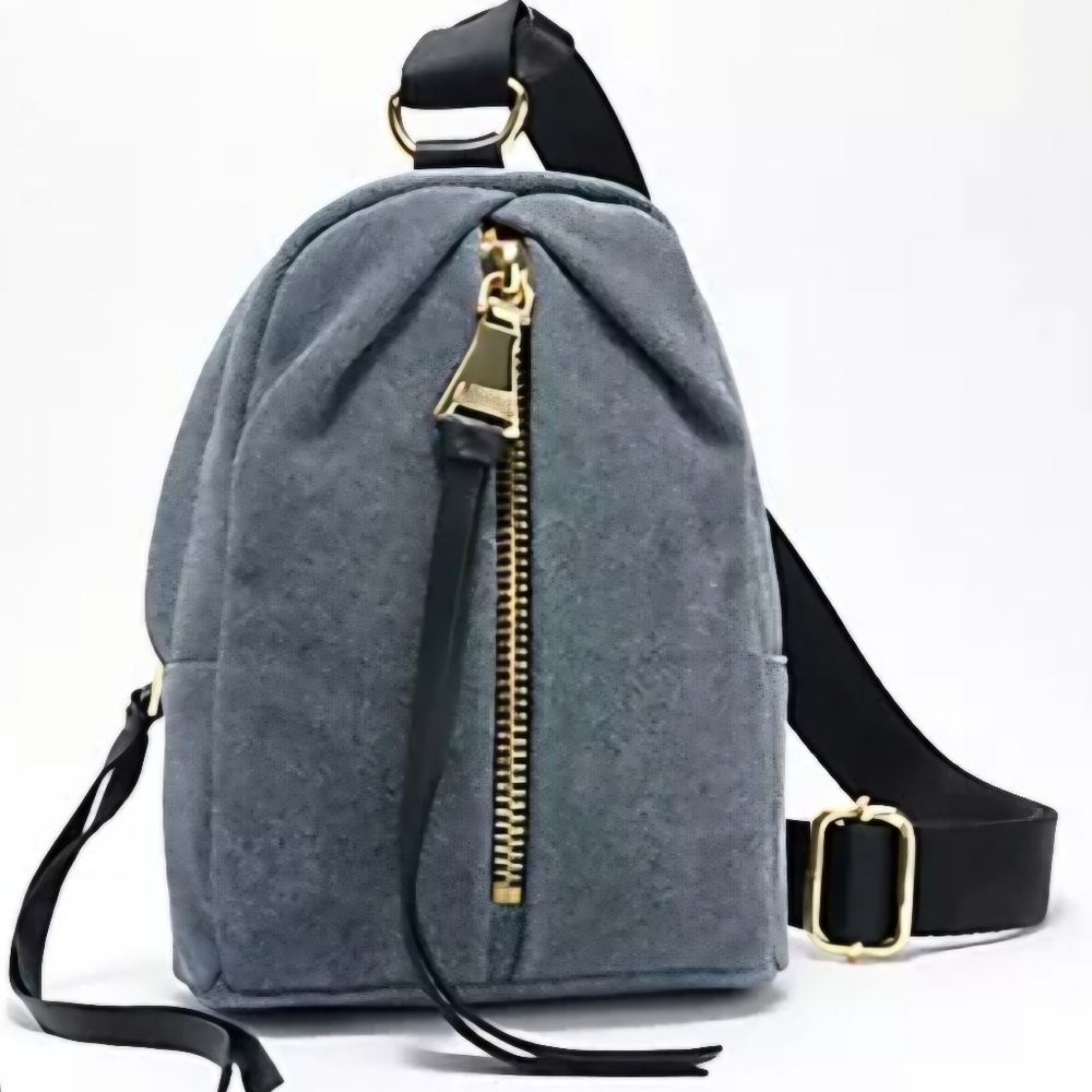 Aimee Kestenberg Denim Leather Belt Bag NWT